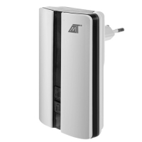 Stijlvolle zwarte of witte draadloze deurbel Malatec